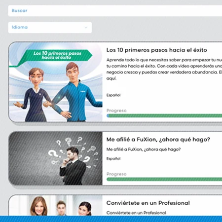 Cursos de Aware en pantalla
